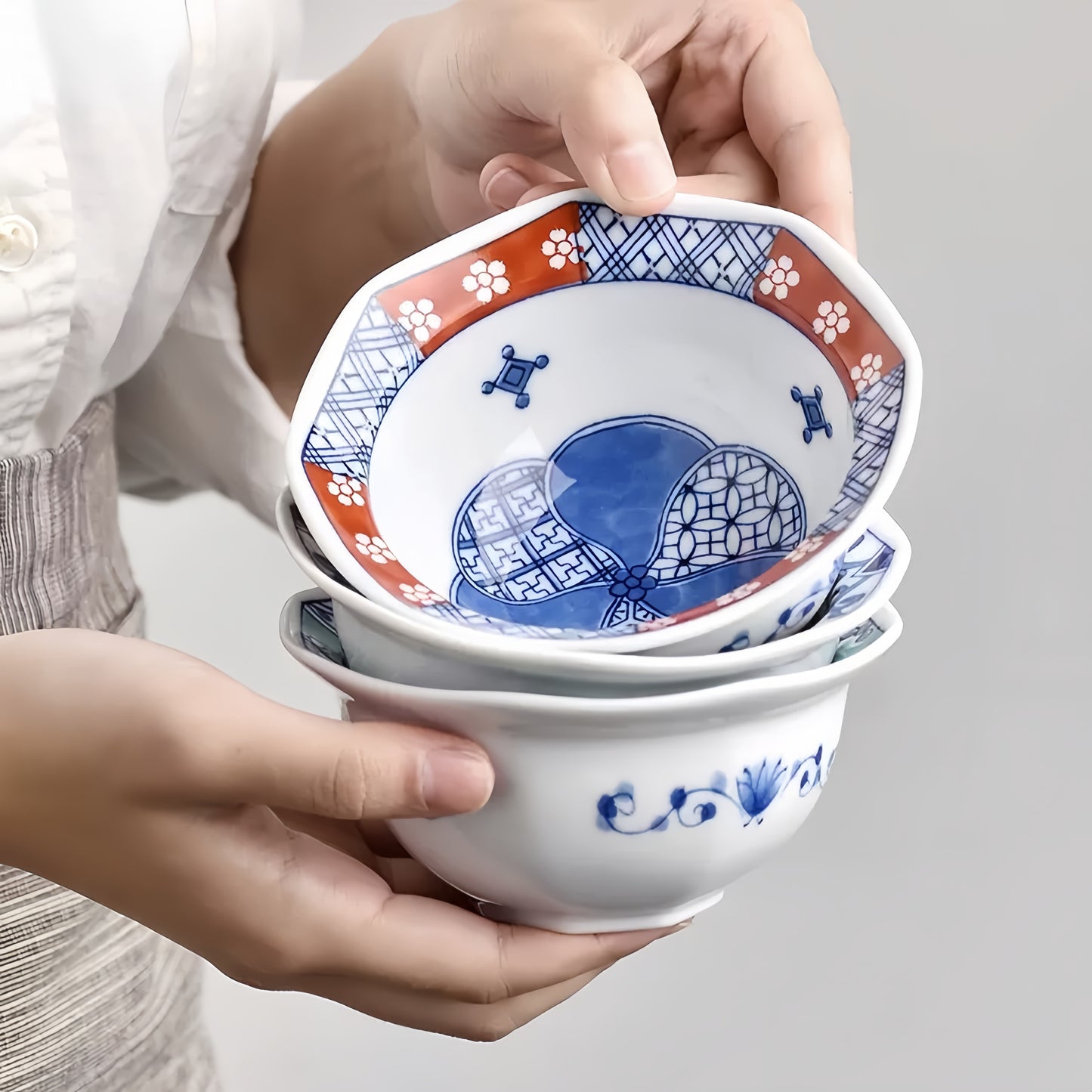 Mino & Hasami Octagon Mini Bowl Set(錦絵変り 八角小鉢揃)