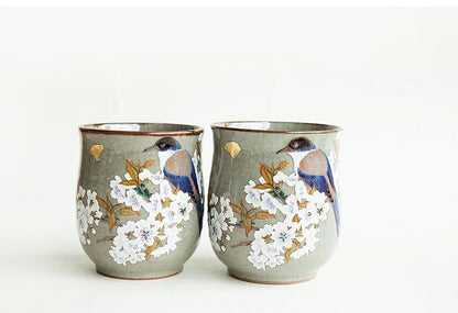 Sakura and Bird Kutani Teapot